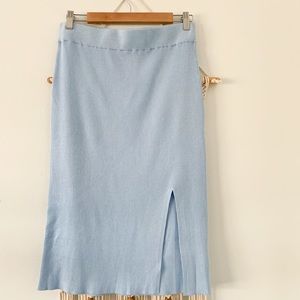 Midi ribbed skirt women’s